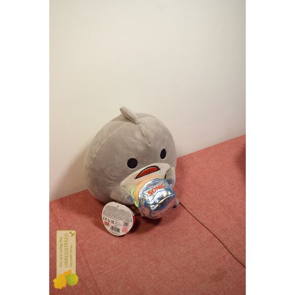 Snackles 8" Shark and Sonic Plush - Picture 2 of 5